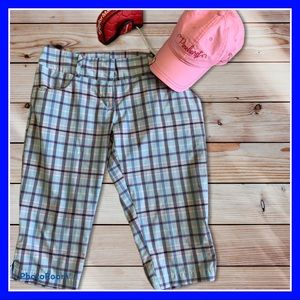 Adorable Adidas plaid long golf shorts
